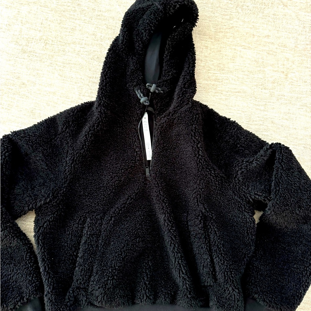 Lululemon quarter zip Sherpa hoodie